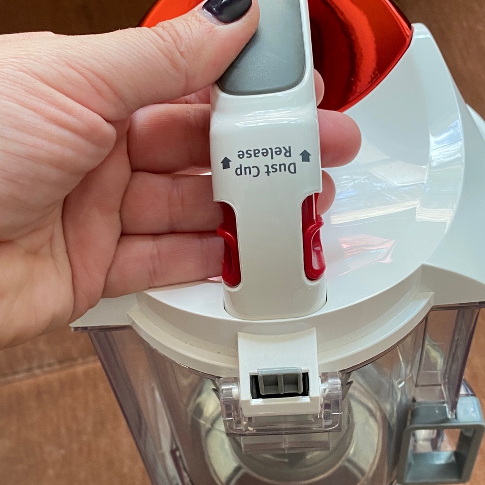 Shark Red & Clear Vacuum Dust Cup Canister - Picture 8 of 9